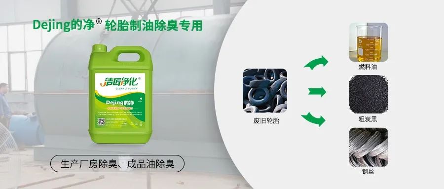 廢舊輪胎煉油廢氣污染，車(chē)間惡臭問(wèn)題可利用潔匠凈化除臭劑解決.jpg
